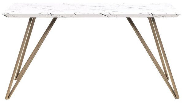 Étkezőasztal MOLDEN Márvány/arany 150 cm 80 cm