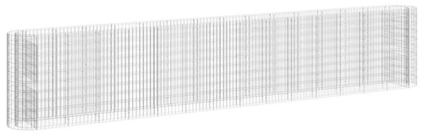 Horganyzott vas gabion magaságyás 540x50x100 cm