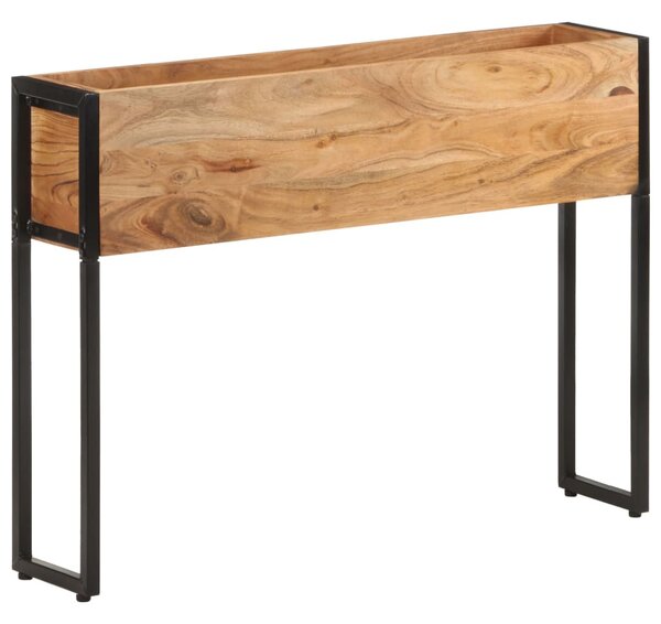 Tömör akácfa virágtartó 90 x 20 x 68 cm