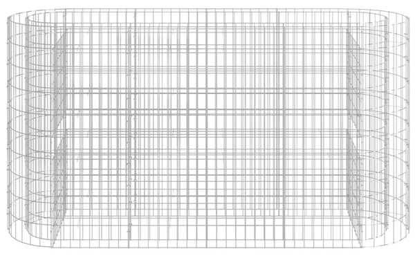 Horganyzott vas gabion magaságyás 190x50x100 cm