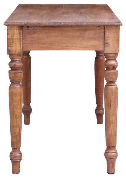 Tömör mahagóni fa íróasztal fiókokkal 117 x 57 x 75 cm