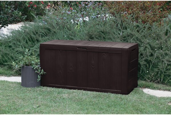 Keter Sherwood kerti tárolódoboz, barna, 270 l, 117 x 57 x 45 cm