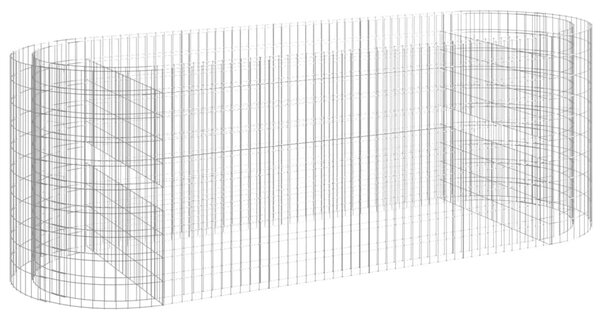 Horganyzott vas gabion magaságyás 300x100x100 cm