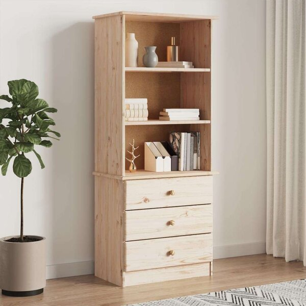VidaXL ALTA Fenyőfa Könyvespolc - 60x35x142 cm