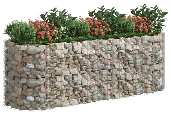 Horganyzott vas gabion magaságyás 300x100x100 cm