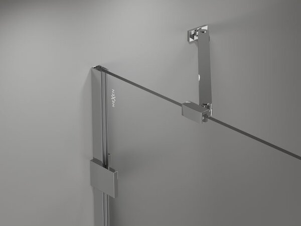 Mexen Lunar jobbos nyíló zuhanyajtó 70 cm, átlátszó, króm - 834-070-000-01-00-P