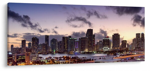 Felhőkarcolók a metropoliszban (120x50 cm)