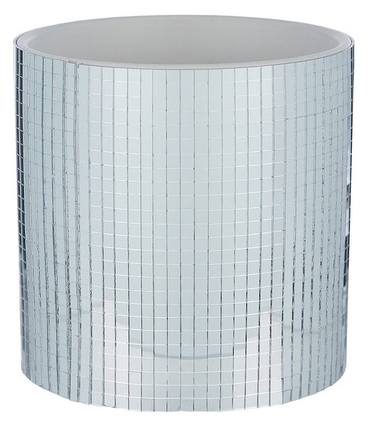 DISCO kaspó, ezüst Ø 11 cm
