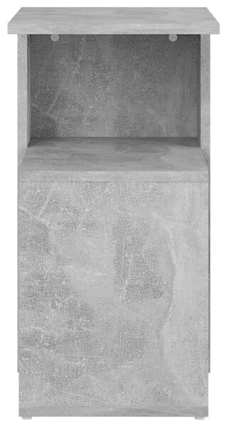 Betonszürke szerelt fa kisasztal 36 x 30 x 56 cm