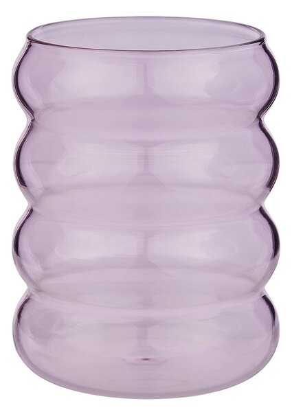 HOOP üveg pohár 350 ml, rózsaszín