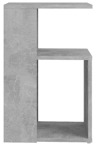 Betonszürke szerelt fa kisasztal 36 x 30 x 56 cm