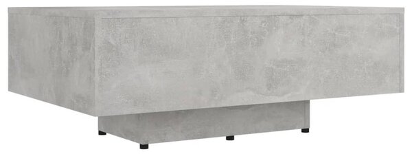 Betonszürke szerelt fa dohányzóasztal 85 x 55 x 31 cm