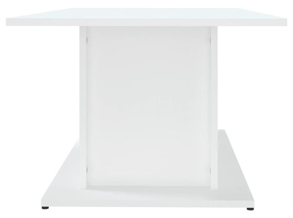 Fehér szerelt fa dohányzóasztal 102x55,5x40 cm