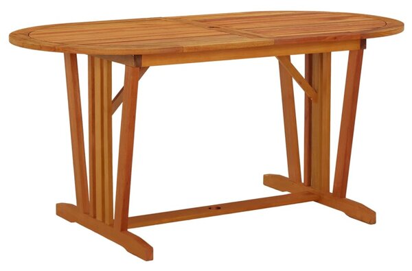 Tömör eukaliptuszfa kerti asztal 160 x 85 x 75 cm