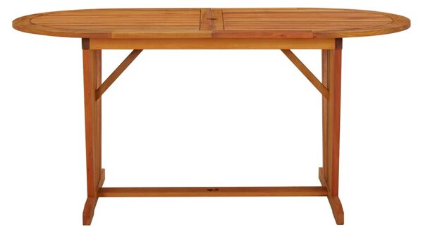 Tömör eukaliptuszfa kerti asztal 160 x 85 x 75 cm