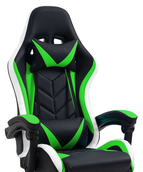 Delight Gamer Szék - BMD1115GR - RGB LED - Zöld/Fekete