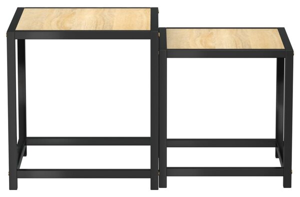 2 db sonoma-tölgyszínű MDF dohányzóasztal