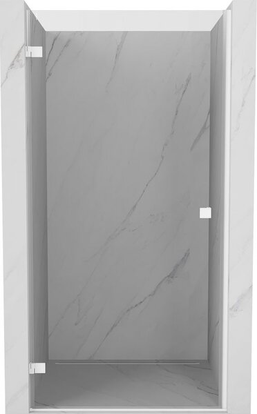 Mexen Lunar-B balra nyíló zuhanyajtó 80 cm, átlátszó, fehér - 832-080-000-20-00-L
