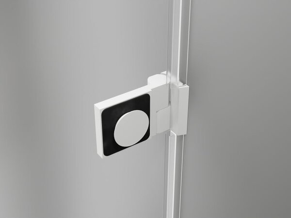 Mexen Lunar-B balra nyíló zuhanyajtó 80 cm, átlátszó, fehér - 832-080-000-20-00-L