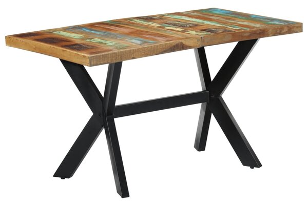 VidaXL tömör újrahasznosított fa étkezőasztal 140 x 70 x 75 cm