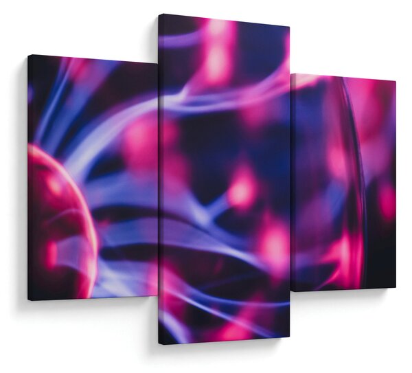 Absztrakt lila kép (90x60 cm)
