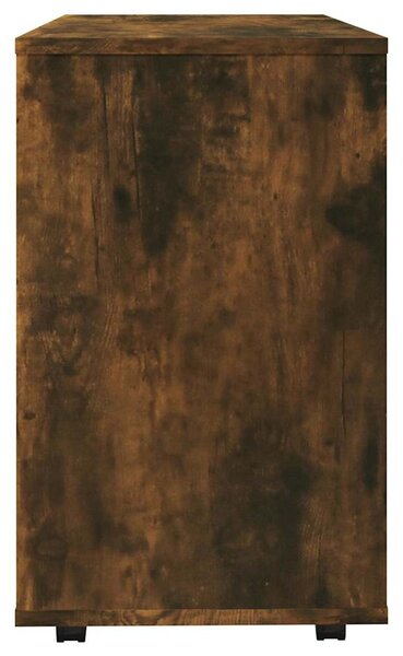 Füstös tölgy színű szerelt fa kisasztal 70 x 35 x 55 cm