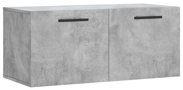 Betonszürke szerelt fa faliszekrény 80 x 36,5 x 35 cm