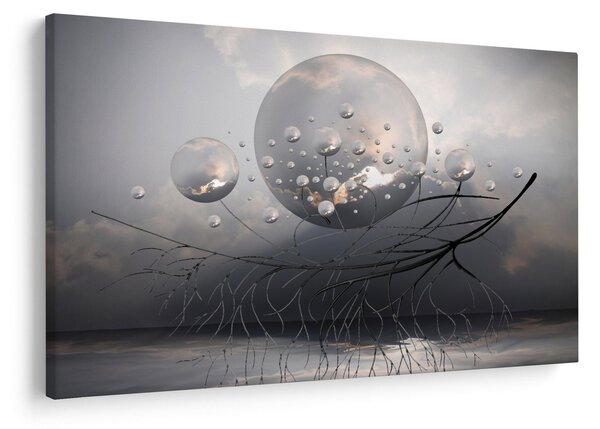 Absztrakt gömbök képe (90x60 cm)