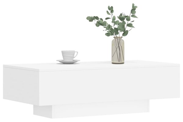 Fehér szerelt fa dohányzóasztal 100x49,5x31 cm
