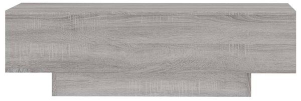 Szürke sonoma szerelt fa dohányzóasztal 100x49,5x31 cm