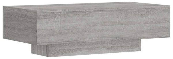 Szürke sonoma szerelt fa dohányzóasztal 100x49,5x31 cm