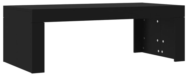 Fekete szerelt fa dohányzóasztal 102 x 50 x 36 cm