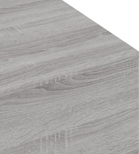 Szürke sonoma szerelt fa dohányzóasztal 100x49,5x31 cm