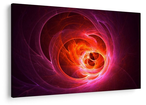 Modern rózsaszín absztrakció képe (90x60 cm)
