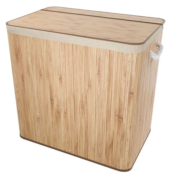 Juskys Curly bambusz kosár 150 l - natúr