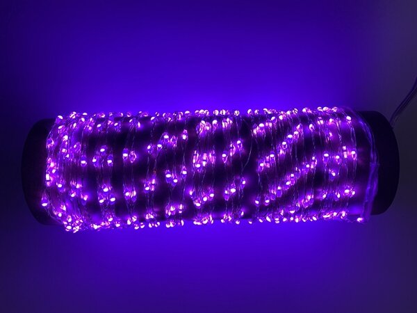 Micro LED tündérfény füzér - 6 m, 378 LED - pink