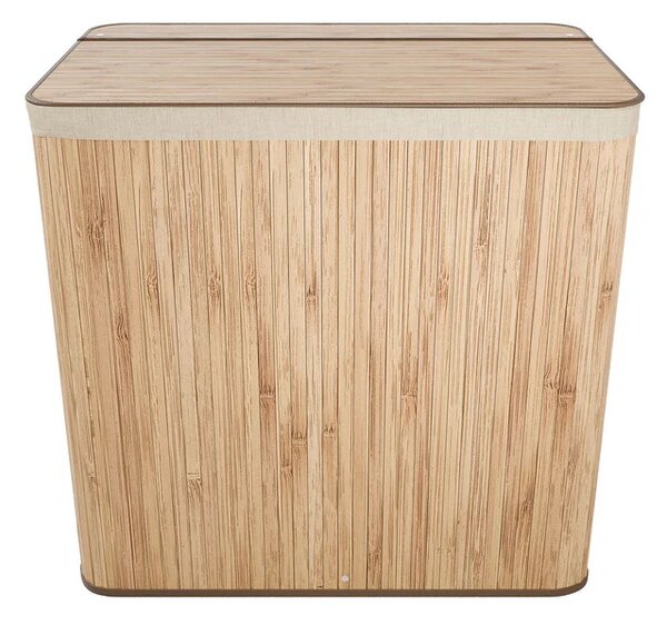 Juskys Curly bambusz kosár 150 l - natúr