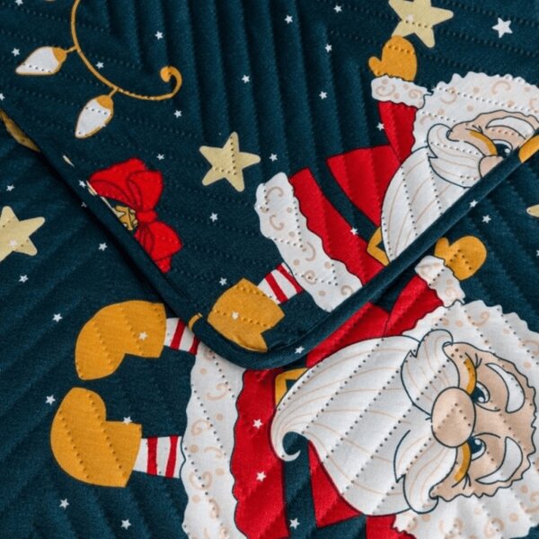 Ágytakaró SANTA, kék Méret: 200 x 220 cm