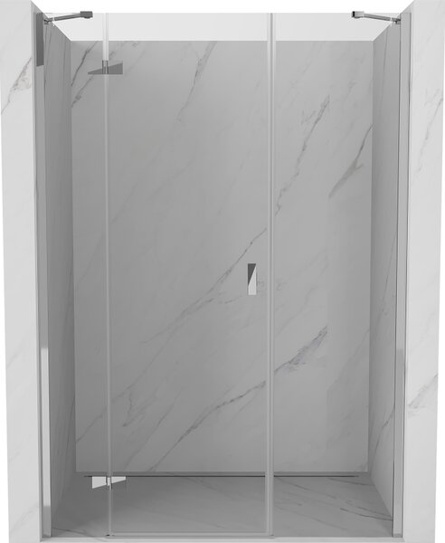 Mexen Mist-H, 1 szárnyú zuhanyajtó bal oldali 120 cm, átlátszó üveg, króm profil, 8A5-120-001-01-00-L