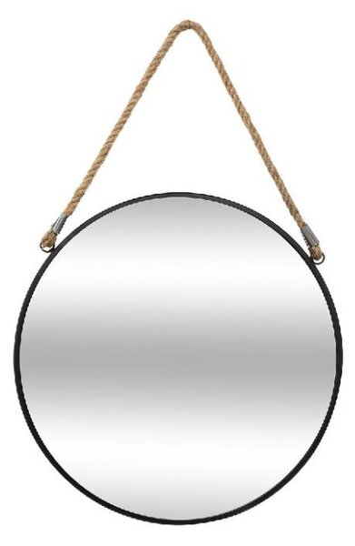 Fali tükör, PWD-0074 18208, fekete, 38x3x38cm