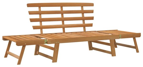 2 az 1-ben tömör akácfa kerti pad 190 cm