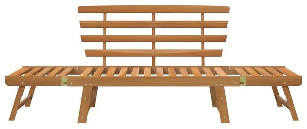 2 az 1-ben tömör akácfa kerti pad 190 cm