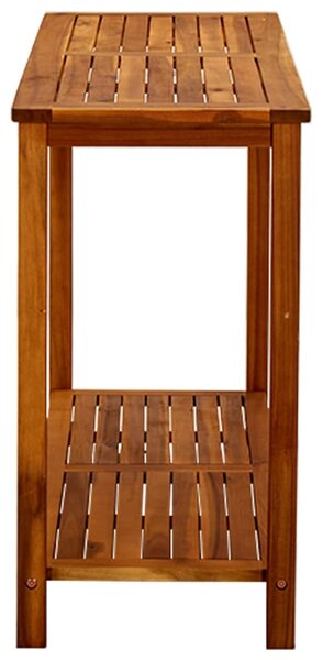 Tömör akácfa kerti tálalóasztal 110 x 40 x 75 cm