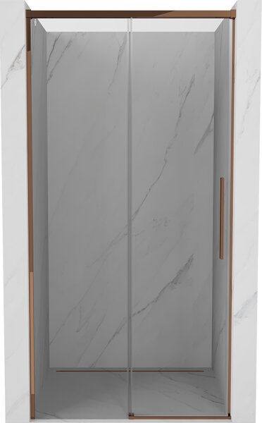 Mexen Rox, tolóajtó zuhanykabinhoz 105 cm, 8 mm-es átlátszó üveg, rozéarany profil, 8C2-105-000-60-00
