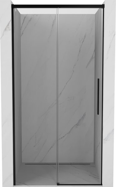 Mexen Rox, tolóajtó zuhanykabinhoz 105 cm, átlátszó üveg, fekete profil, 8C2-105-000-70-00