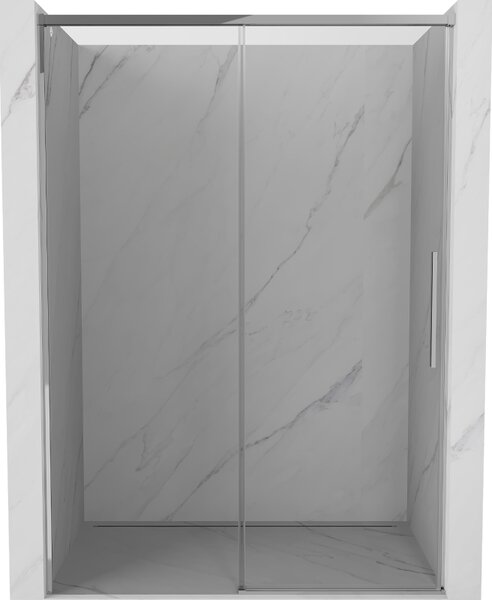 Mexen Rox 140 cm-es tolóajtós zuhanyajtó, átlátszó, króm - 8C2-140-000-01-00