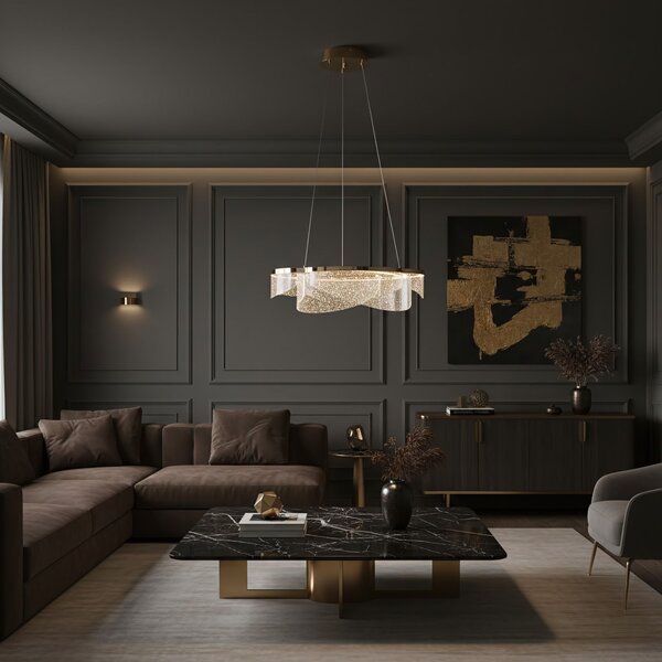 Mennyezeti lámpa LED G138-CP 50cm Gold
