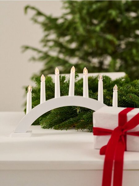 Sinsay - LED fény - adventi gyertyatartó - fehér