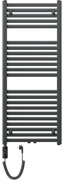 Mexen Hades elektromos radiátor 1200 x 500 mm, 600 W, antracit - W104-1200-500-2600-66