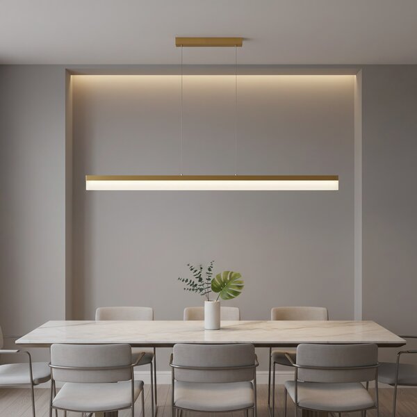 Mennyezeti lámpa LED APP1694-CP 120 cm Brush Gold